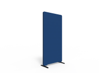 Lintex Edge Floor skærmvæg 80x165cm blå med sort liste