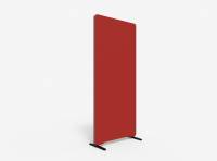 Lintex Edge Floor skærmvæg 80x180cm rød med grå liste