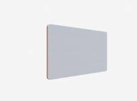 Lintex Edge Table bordskærmvæg 120x70cm lys grå med orange liste