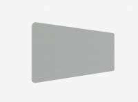 Lintex Edge Table bordskærmvæg 160x70cm grå med hvid liste