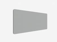 Lintex Edge Table bordskærmvæg 160x70cm grå med mørkegrå liste