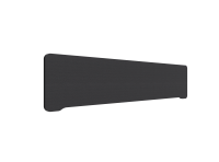 Lintex Edge Table bordskærmvæg 180x40cm koksgrå med sort liste