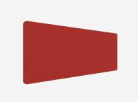 Lintex Edge Table bordskærmvæg 180x70cm rød med grå liste