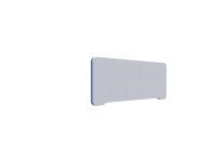 Lintex Edge Table bordskærmvæg 100x40cm lys grå med blå liste