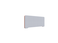 Lintex Edge Table bordskærmvæg 1000x400mm lys grå med orange liste