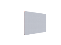 Lintex Edge Table bordskærmvæg 100x70cm lys grå med orange liste
