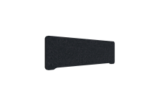 Lintex Edge bordskærmvæg 140x40cm sort med sort liste