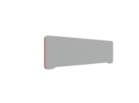 Lintex Edge Table bordskærmvæg 140x40cm grå med orange liste