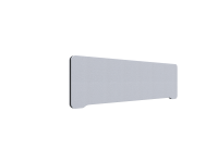 Lintex Edge Table bordskærmvæg 140x40cm lys grå med sort liste