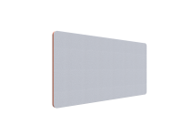 Lintex Edge Table bordskærmvæg 140x70cm lys grå med orange liste