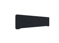 Lintex Edge bordskærmvæg 160x40cm sort med sort liste