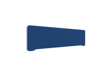 Lintex Edge Table bordskærmvæg 160x40cm blå med hvid liste