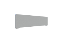 Lintex Edge Table bordskærmvæg 160x40cm grå med blå liste