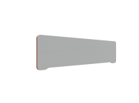 Lintex Edge Table bordskærmvæg 160x40cm grå med orange liste