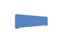 Lintex Edge Table bordskærmvæg 160x40cm koboltblå med hvid liste