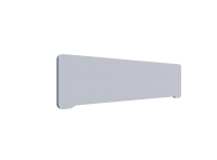 Lintex Edge Table bordskærmvæg 160x40cm lys grå med blå liste