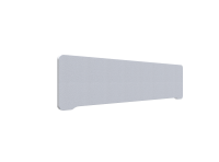 Lintex Edge Table bordskærmvæg 160x40cm lys grå med hvid liste