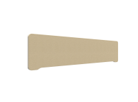 Lintex Edge Table bordskærmvæg 180x40cm beige med hvid liste