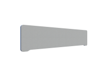 Lintex Edge Table bordskærmvæg 180x40cm grå med blå liste