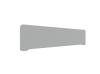 Lintex Edge Table bordskærmvæg 180x40cm grå med hvid liste