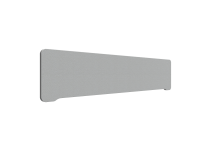 Lintex Edge Table bordskærmvæg 180x40cm grå med mørkegrå liste