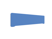 Lintex Edge Table bordskærmvæg 180x40cm koboltblå med hvid liste