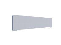 Lintex Edge Table bordskærmvæg 180x40cm lys grå med blå liste