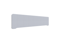 Lintex Edge Table bordskærmvæg 180x40cm lys grå med hvid liste
