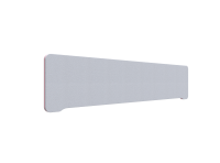 Lintex Edge Table bordskærmvæg 180x40cm lys grå med rosa liste