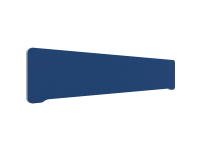 Lintex Edge Table bordskærmvæg 200x40cm blå med hvid liste