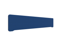Lintex Edge Table bordskærmvæg 200x40cm blå med mørkegrå liste