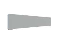 Lintex Edge Table bordskærmvæg 200x40cm grå med blå liste