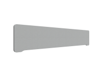 Lintex Edge Table bordskærmvæg 200x40cm grå med mørkegrå liste