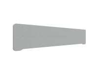 Lintex Edge Table bordskærmvæg 200x40cm grå med rosa liste