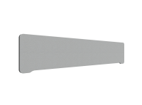 Lintex Edge Table bordskærmvæg 200x40cm grå med sort liste