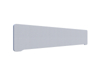 Lintex Edge Table bordskærmvæg 200x40cm lys grå med blå liste
