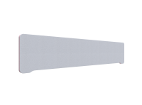 Lintex Edge Table bordskærmvæg 200x40cm lys grå med rosa liste