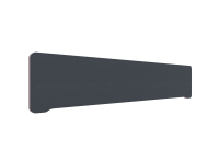 Lintex Edge Table bordskærmvæg 200x40cm mørk grå med rosa liste