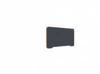 Lintex Edge Table bordskærmvæg 80x40cm mørk grå med orange liste