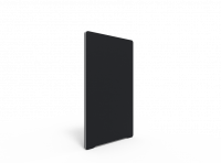 Lintex Edge skærmvæg 100x165cm sort med hvid liste