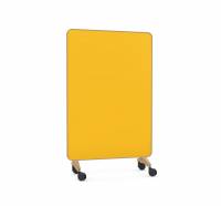 Lintex Frame Mobile Silk glastavle 120x196cm med egetræsramme Bright, gul