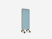 Lintex Frame Mobile Silk glastavle 75x196cm med egetræsramme Calm, lys blå