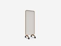 Lintex Frame Mobile Silk glastavle 75x196cm med egetræsramme Soft, lys beige