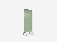 Lintex Frame Mobile glastavle 75x196cm med grå ramme Gentle, støvet grøn