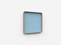 Lintex Frame Wall Silk glastavle med egetræsramme 100x100cm Calm, lys blå