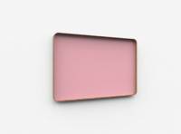 Lintex Frame Wall Silk glastavle med egetræsramme 150x100cm Blush, lyserød