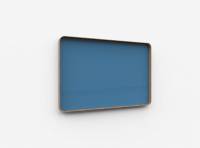 Lintex Frame Wall Silk glastavle med egetræsramme 150x100cm Peaceful, blå