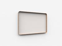Lintex Frame Wall Silk glastavle med egetræsramme 150x100cm Soft, lys beige