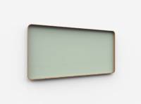 Lintex Frame Wall Silk glastavle med egetræsramme 200x100cm Fair, lys grøn
