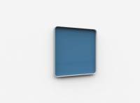 Lintex Frame Wall Silk glastavle med grå ramme 100x100cm Peaceful, blå